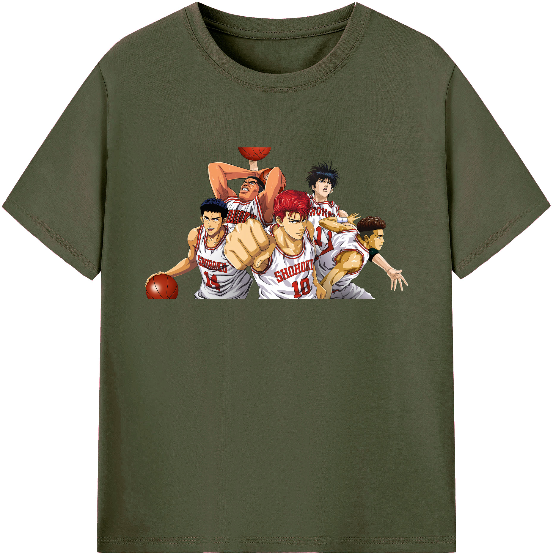 （画像用） SLAM DUNK／スラムダンク 綿100％ メンズ半袖Tシャツ｜肌触りやわらか＆通気性
